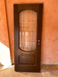 Porte interne in legno con vetro