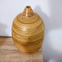 Vaso decorativo in bambù stratificato