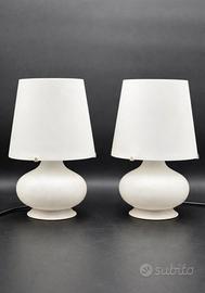 Fontana Arte Max Ingrand coppia lampade vetro