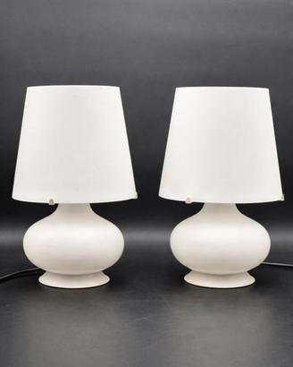Fontana Arte Max Ingrand coppia lampade vetro