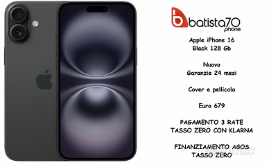 Apple iPhone 16 Black 128 Gb