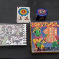 4 oggetti giochi vintage da collezione