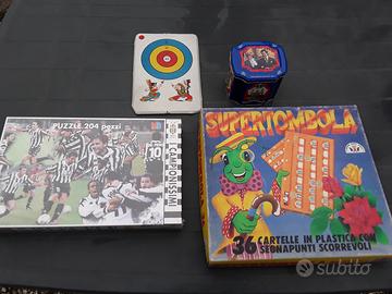 4 oggetti giochi vintage da collezione