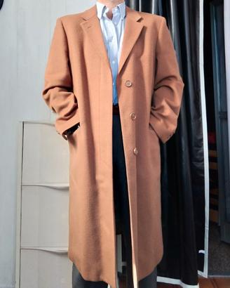 Cappotto Monopetto Vintage camel  " Serge " 56