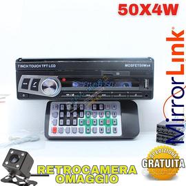 Autoradio 1 din motorizzato 7 pollici mirrorlink