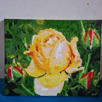 Quadro decorativo fiore giallo