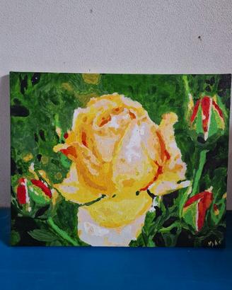 Quadro decorativo fiore giallo