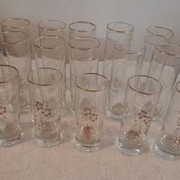 lotto  18  bichieri vintage 