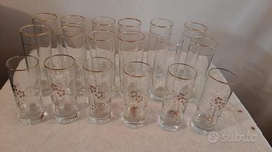 lotto  18  bichieri vintage 