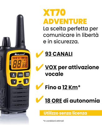Walkie Talkie Midland XT70 Adventure
