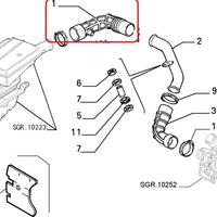 MANICOTTO ASPIRAZIONE ALIMENTAZIONE ALFA 145-146 -