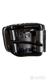 Cintura Burberry in pelle argentata