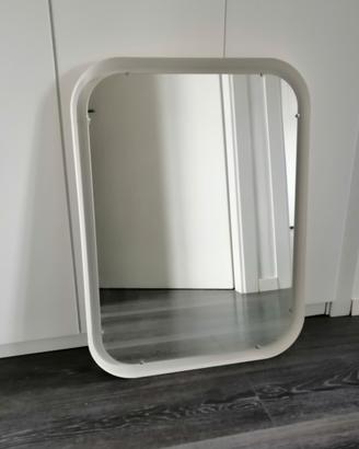 Specchio bianco retro illuminato  80x60