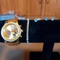 parour da donna collana orologio anello br........