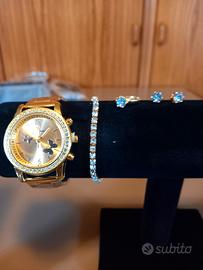 parour da donna collana orologio anello br........