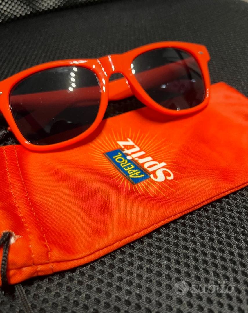 Occhiali da sole a forma di cuore, colore arancione, Aperol