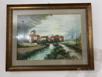 Quadro tela dipinta a mano 90x70