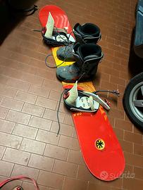 Snowboard e Scarponi