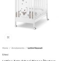 Lettino e comodino erbesi