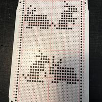 Scheda preforata maglieria CONIGLIETTI