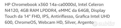 Hp Chromebook 360 14a-ca0000sl