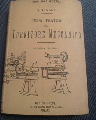 Libro antico - tornitore meccanico - 1900