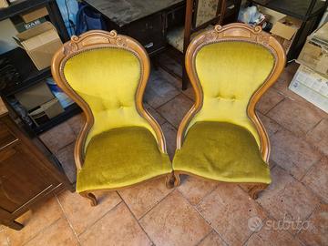 Poltroncine per camera da letto stile vittoriano