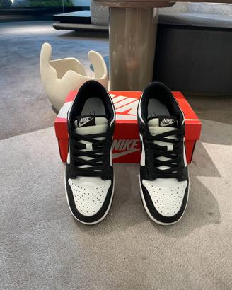Nike Dunk Low Bianco Nero Panna Sneakers EU37.5