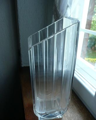 vaso rettangolare di cristallo produzione francese