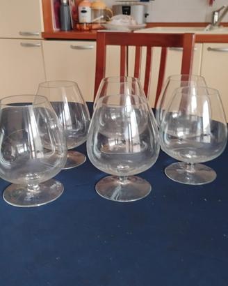 bicchieri per brandy in cristallo n'6