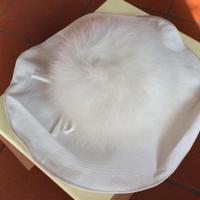 cappello da sposa bianco