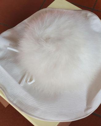 cappello da sposa bianco