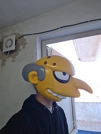 Maschera Cosplay Burns Simpson