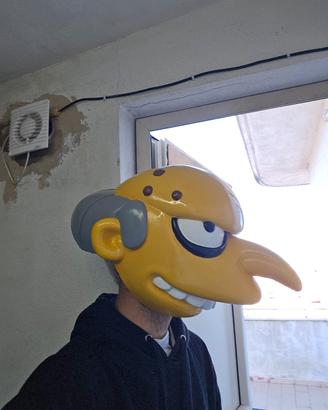 Maschera Cosplay Burns Simpson