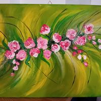quadro fiori verde (Milù)