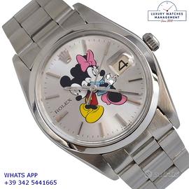 ROLEX Oysterdate 6694 Silver Mickey & Minnie Love
