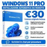 Windows 11 Pro remoto automatico - licenza - 30€