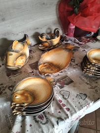 esclusivo servizio da pesce completo rb ceramiche