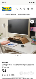 Sostegno schermo bambù ikea