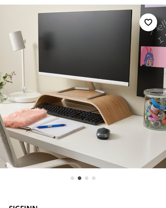 Sostegno schermo bambù ikea