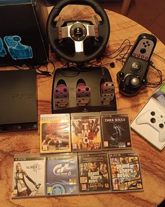 PS3 + Volante Logitech + Joystick+ Giochi