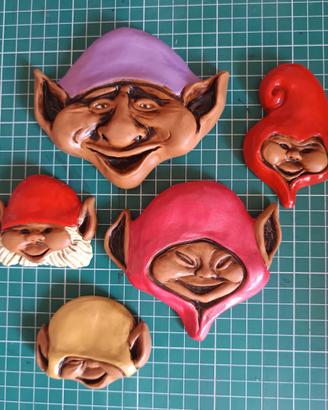 Elfi / Folletti in Terracotta Artigianali