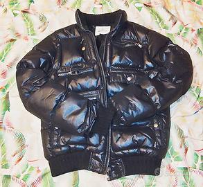 Piumino Moncler Nero Lucido