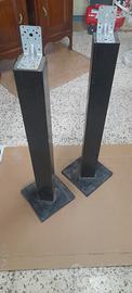 COPPIA PIEDISTALLI IN LEGNO X CASSE .