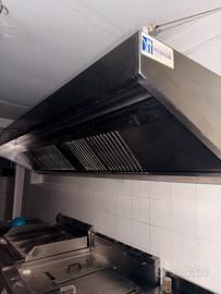 Cappa aspirante professionale in acciaio inox