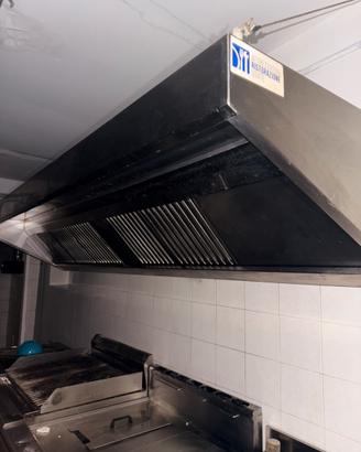 Cappa aspirante professionale in acciaio inox