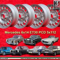 4 pz cerchi Mercedes Barock 6x14 ET30 5x112