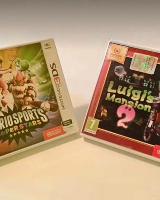Giochi Nintendo 3DS Mariosports + Luigi Mansion 2