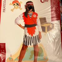 Vestito carnvele piratessa bambina 7/9 anni
