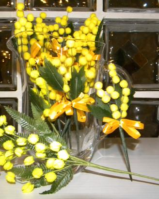 Decorazione Mimose chiudipacco